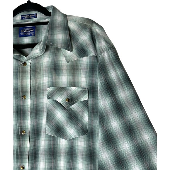 Pendleton Frontier Shirt Men's 2XL Plaid Western Snap Front Long Sleeve Cowboy - Picture 5 of 8